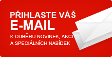 Chcete dostávat e-mailem informace o novinkách a speciálních cenových akcích?