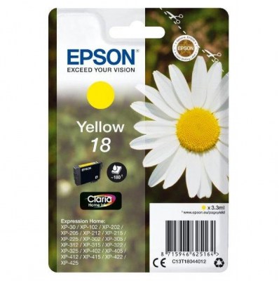 Inkoust Epson 18 C13T18044012 yellow