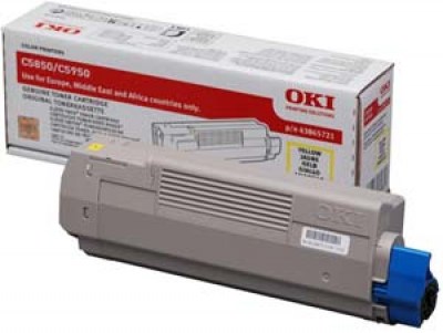 Toner OKI 43865721 yellow 6000K 